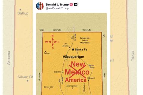 Trump, “Nueva América” y su mapa de nuevos nombres: así busca “americanizar” territorios