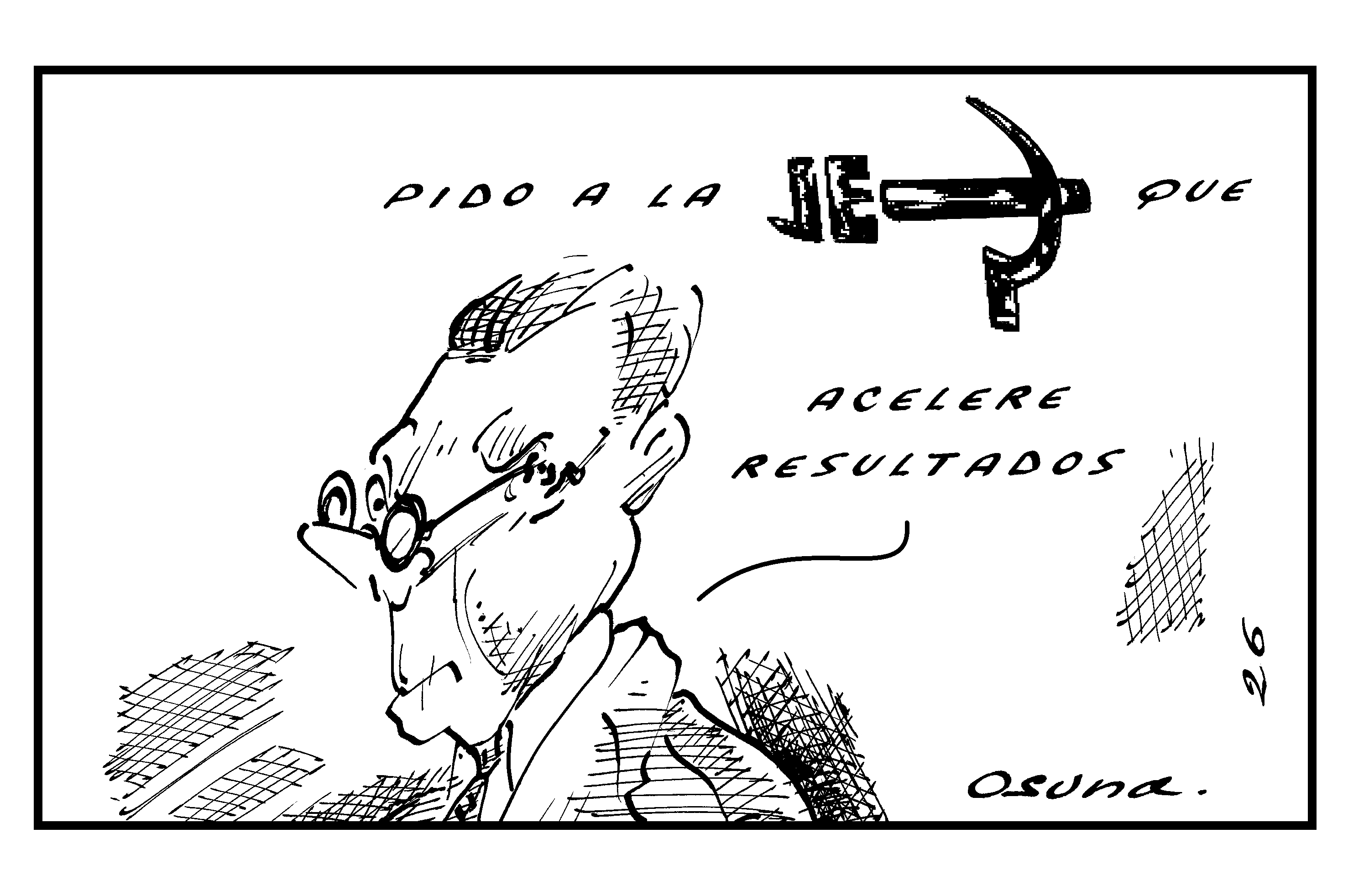 Esta es la caricatura de Osuna sobre la JEP y Juan Manuel Santos. 