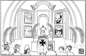 De espaldas a Cristo y al país