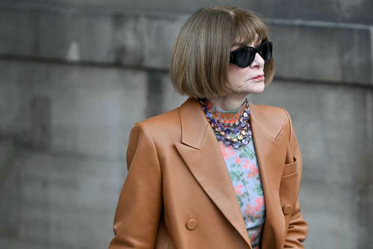 Anna Wintour, quien fue la jefe de redacción de la revista Vogue entre 1988 y 2025. / Lou Benoist / AFP
