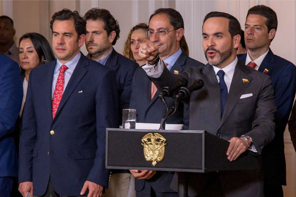 El presidente Abelardo de la Espriella y el ministro del Interior, Rodrigo Lara, aseguran que sí hay garantías para la oposición.