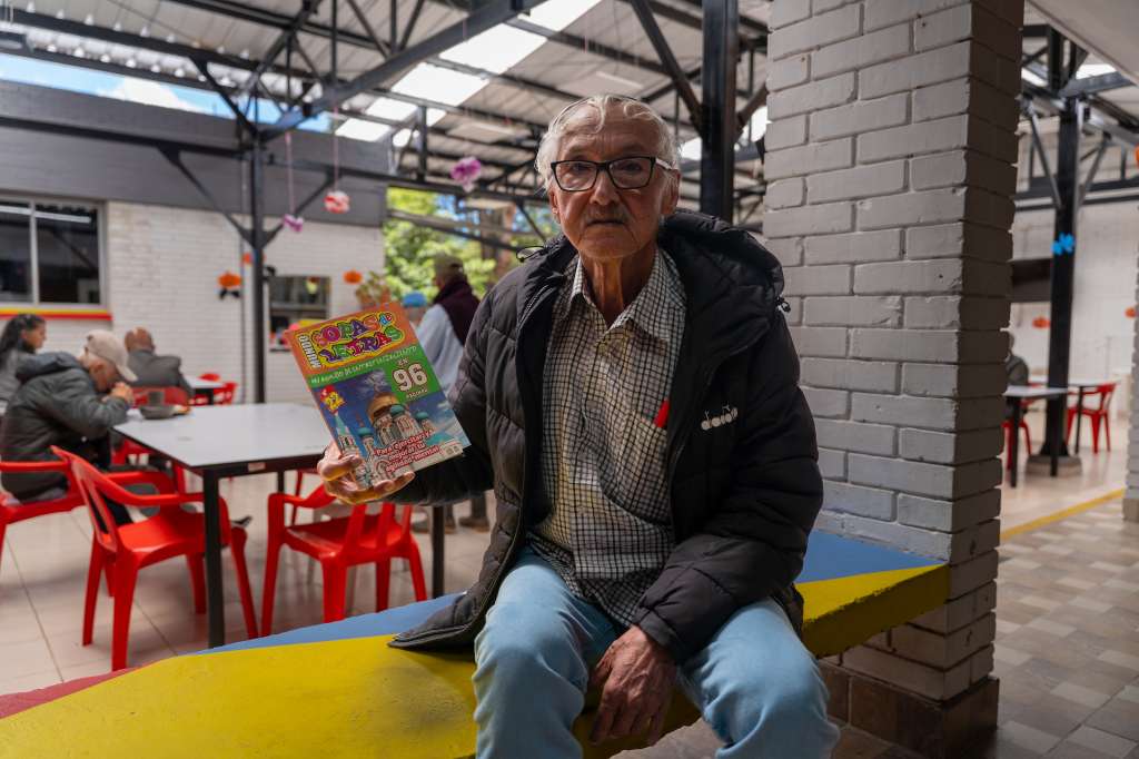 Mario Acevedo, residente del hogar Bello Horizonte.