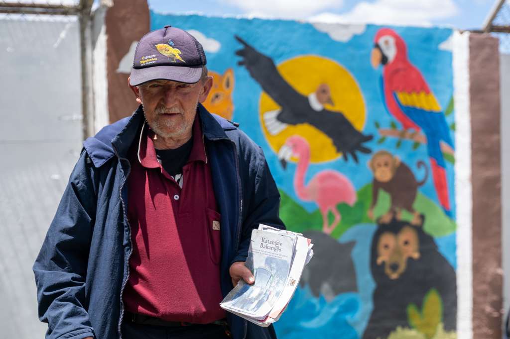 Don Luis Arismendi, uno de los adultos mayores que residen en el hogar Bello Horizonte.
