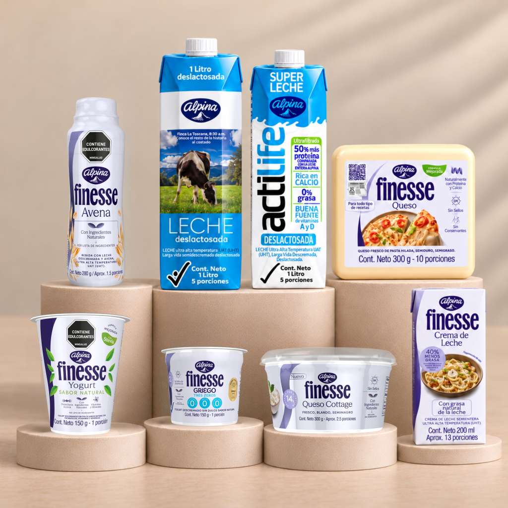 Productos Alpina con gran valor nutricional.