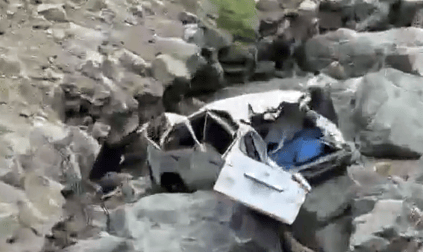 Imagen de video de redes sociales en el que se registró el vehículo accidentado.