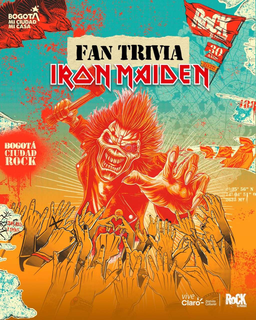Trivia regalará 100 entradas para ver a Iron Maiden en Bogotá