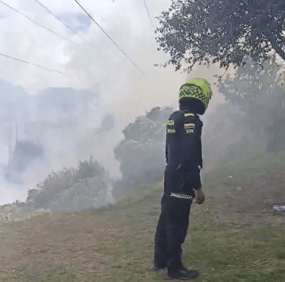 Incendio en Rafael Uribe Uribe