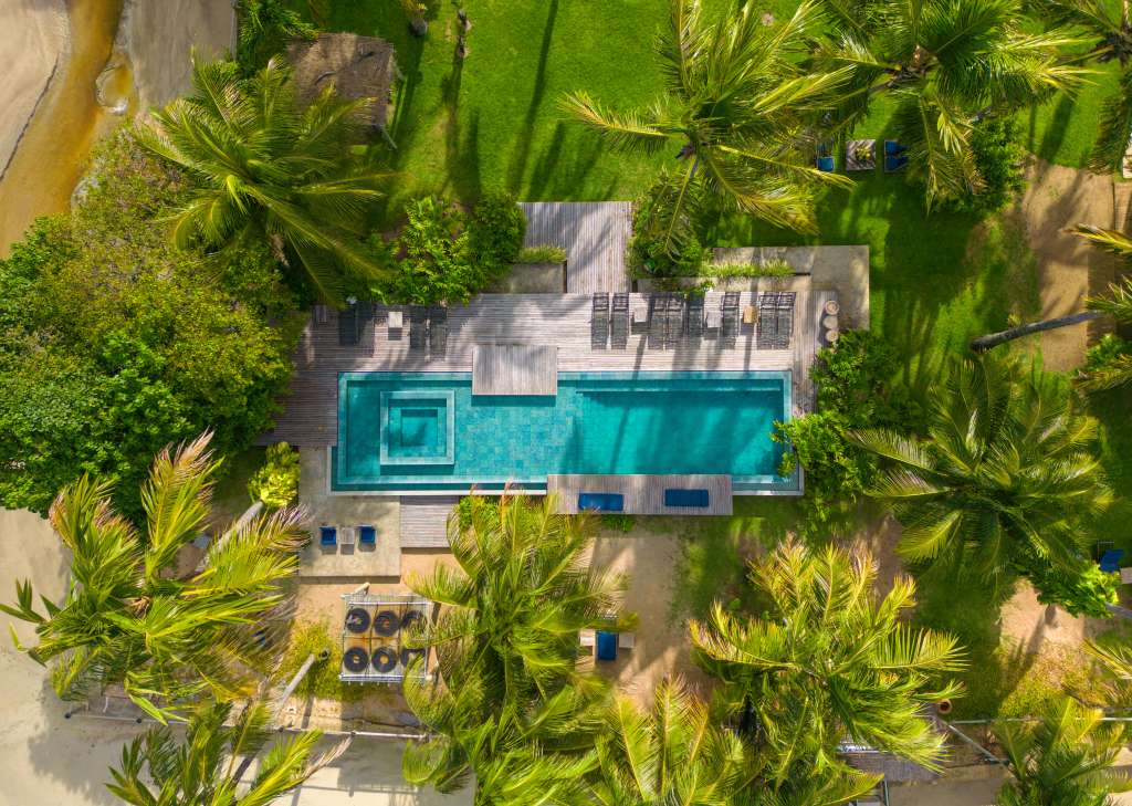 Paru Boutique Hotel, un alojamiento frente al mar en Praia do Marceneiro, en la Costa de los Milagros, Alagoas.