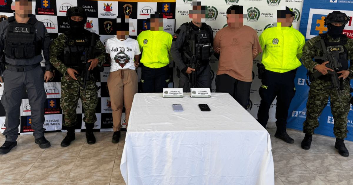 Capturan a alias Lobo y alias Samanta en zona rural de Valdivia Antioquia