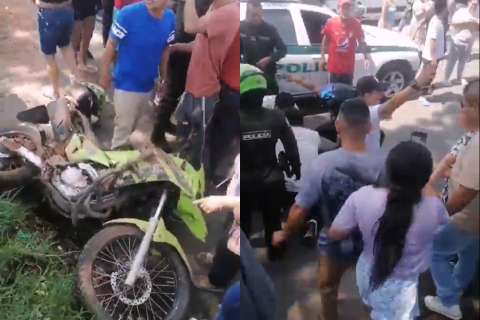 Dos policías resultaron heridos tras ataque con explosivos contra una patrulla en Popayán