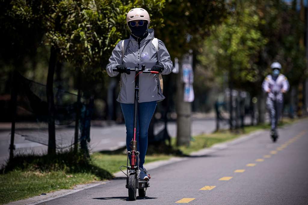 Patinetas eléctricas en Bogotá.