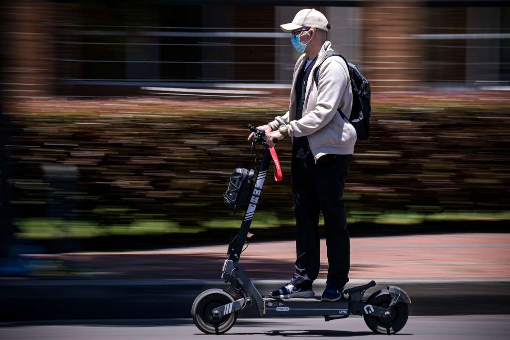 Patinetas eléctricas en Bogotá.