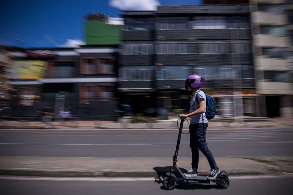 Patinetas eléctricas en Bogotá.
