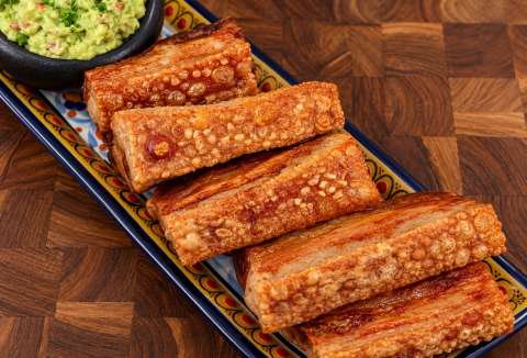 Chicharrón crocante en air fryer sin una gota de aceite
