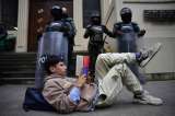 Plantón frente a la Biblioteca Nacional: así se vivió la jornada de manifestaciones
