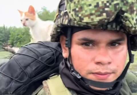 Micha fue abandonada en plena selva y un infante de Marina le cambió la vida