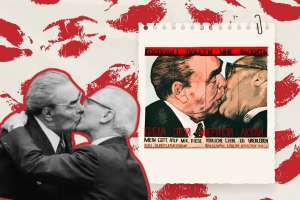 Un beso entre dos hombres en el Muro de Berlín “contra la opresión”: ¿por qué?