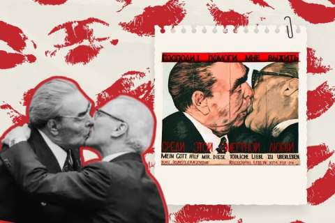Un beso entre dos hombres en el Muro de Berlín “contra la opresión”: ¿por qué?