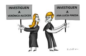 Las dos primeras damas se encuentran en la protesta