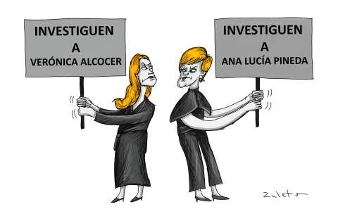 Las dos primeras damas se encuentran en la protesta