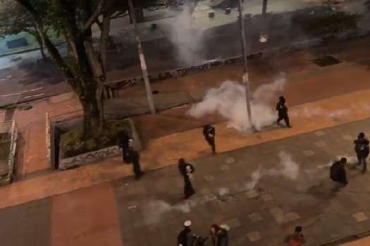 Disturbios en el centro de Bogotá
