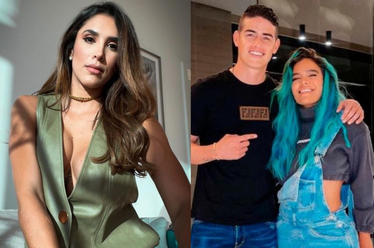 ¿No le gustó? Daniela Ospina reaccionó a posible amor de James Rodríguez y Karol G