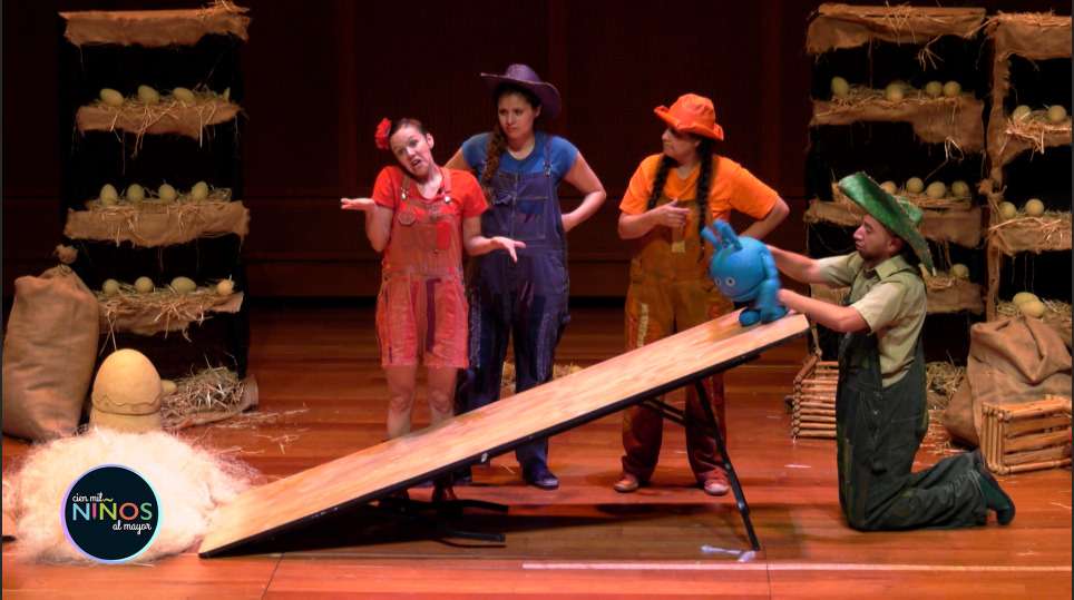 Una escena de la obra "Uga", de Seña y Verbo, una compañía profesional de teatro fundada en 1993.