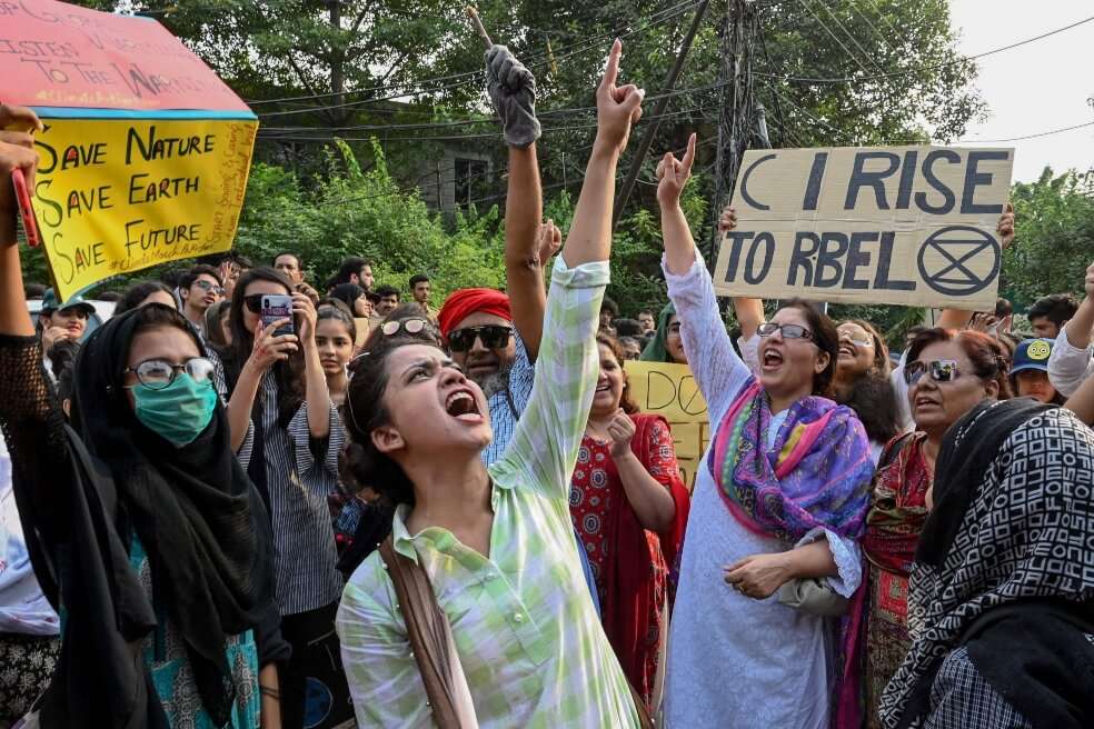 Millones de Jóvenes de todo el mundo marcharon el pasado viernes para combatir el cambio climático / Lahore (Pakistán)/ AFP/ Arif Ali