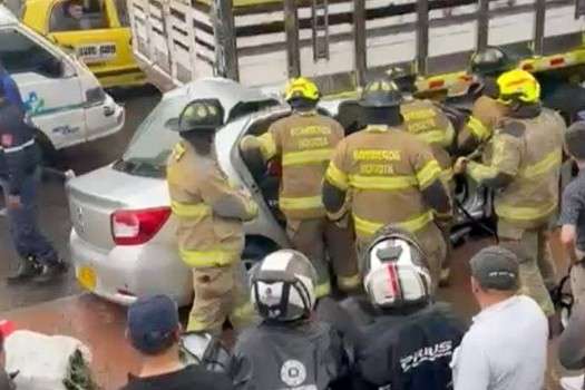 Accidente en vía al Llano, lunes 3 de marzo.