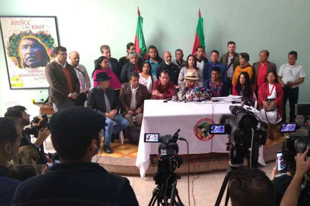 La minga convoca a un paro nacional el próximo 25 de abril. / ONIC