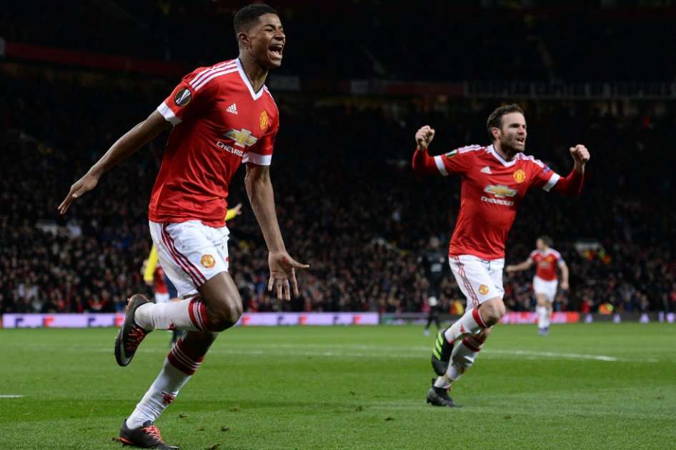 El juvenil Marcus Rashford fue uno de los destacados en la remontada del United. / AFP
