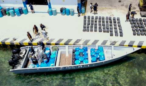 Incautaron cuatro toneladas de cocaína en San Andrés durante Semana Santa