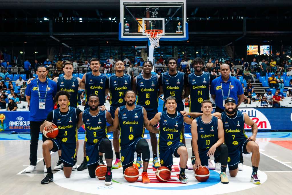 La selección de Colombia, en su primer partido.