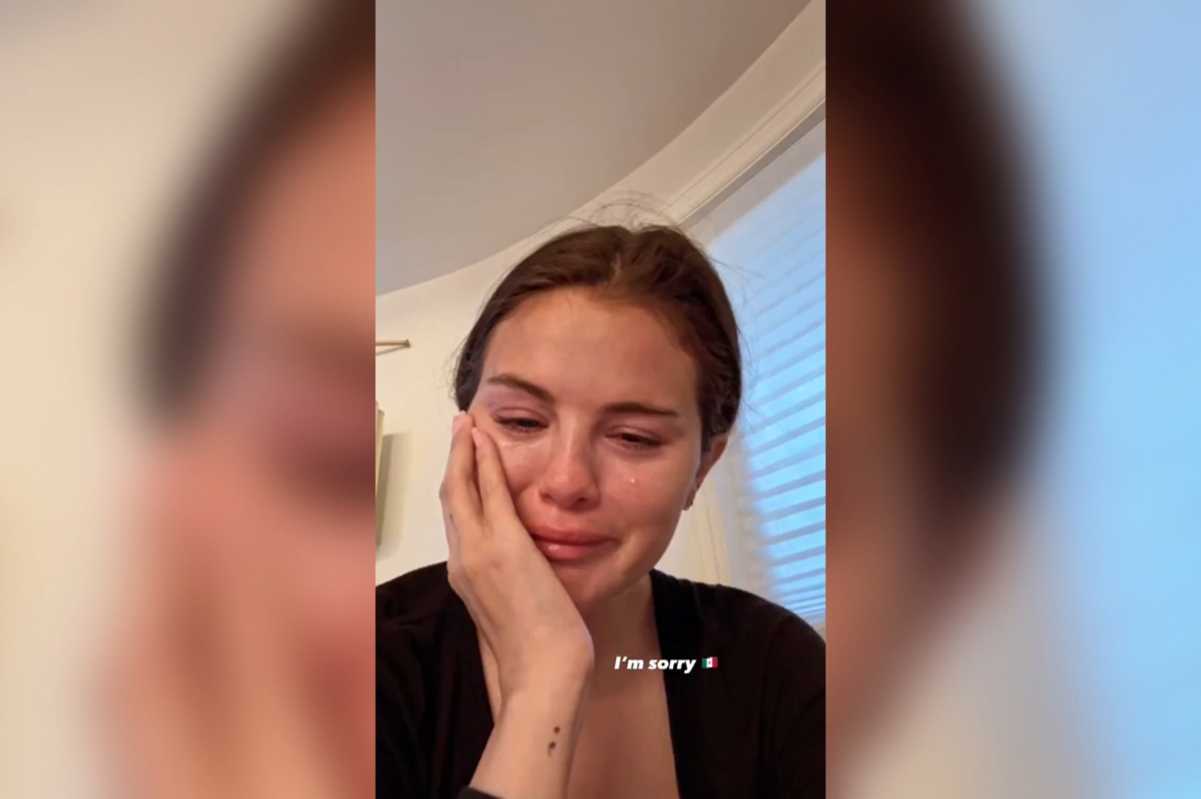 AME4461. BOGOTÁ (COLOMBIA), 27/01/2025.- Captura de video de la cuenta oficial de Instagram de la actriz estadounidense Selena Gomez llorando tras las órdenes de deportación masivas de inmigrantes indocumentados a la vecina México por parte del Gobierno de Donald Trump. EFE/ Instagram Selena Gomez /SOLO USO EDITORIAL/NO VENTAS/SOLO DISPONIBLE PARA ILUSTRAR LA NOTICIA QUE ACOMPAÑA (CRÉDITO OBLIGATORIO) MEJOR CALIDAD DISPONIBLE