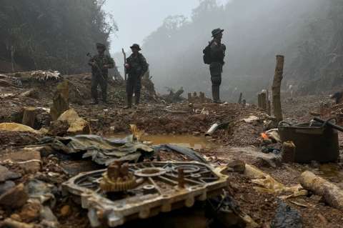 Ejército señala que mina ilegal cerca a base militar en Antioquia es un predio de la SAE