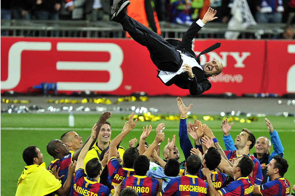 La final de la Champions League en 2011 fue la consagración universal del 'Pep Team'. / AFP