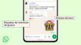 WhatsApp estrena funciones para grupos: así funcionan las etiquetas, stickers y eventos