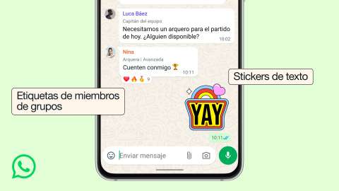 WhatsApp estrena funciones para grupos: así funcionan las etiquetas, stickers y eventos