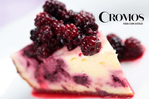 ¿Antojado de postre de mora? Prepara este increíble cheesecake