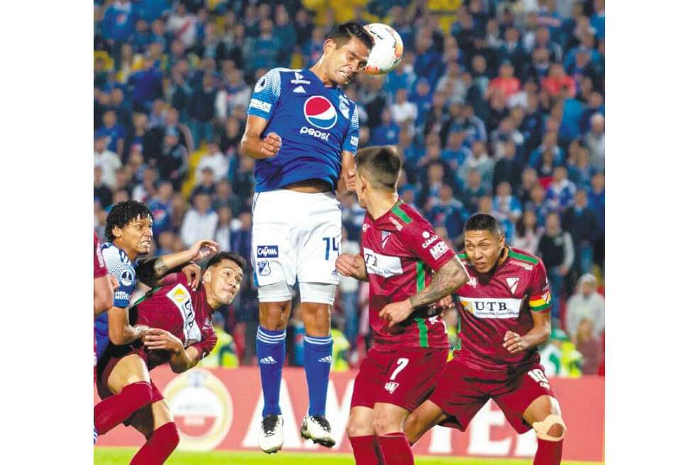 David Macallister Silva marcó uno de los dos goles con los que Millonarios venció a Always Ready en El Campín. / Getty Images