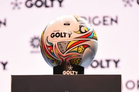 Golty presentó el nuevo balón del fútbol profesional colombiano