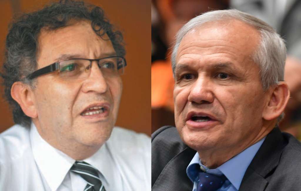 Director encargado de la Dirección de Inteligencia, Jorge Lemus, y exdirector de la entidad Carlos Ramón González.