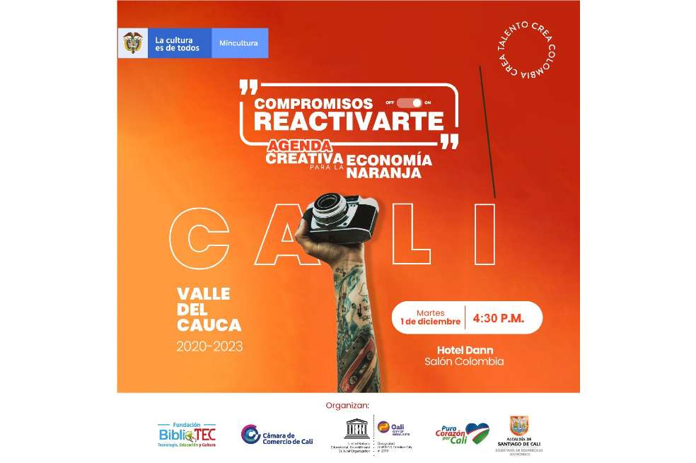 El anuncio lo hizo el Ministerio de Cultura durante la firma del "Compromiso ReactivARTE - Agenda Creativa Cali – Valle del Cauca".