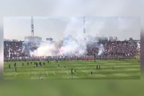 (Video) Susto en Chile: se cayó el techo de una tribuna repleta de hinchas