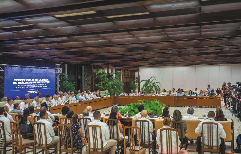 El pasado 9 de junio se cumplió el acto de cierre del tercer ciclo de diálogo en La Habana (Cuba), con la participación del presidente Gustavo Petro. / AP