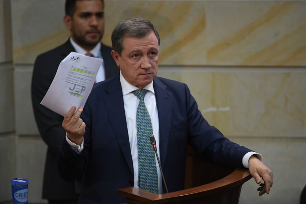 Macías se hizo tristemente célebre por su “última jugadita” como presidente del Senado, pues torpedeó la réplica a la que tenía derecho la oposición luego del discurso dado por el presidente Iván Duque durante la instalación del Congreso. / Cristian Garavito - El Espectador