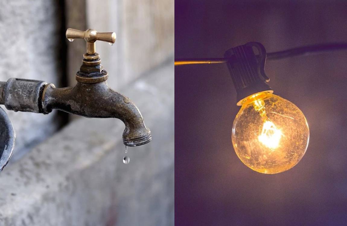 Cortes de agua y luz en Bogotá.