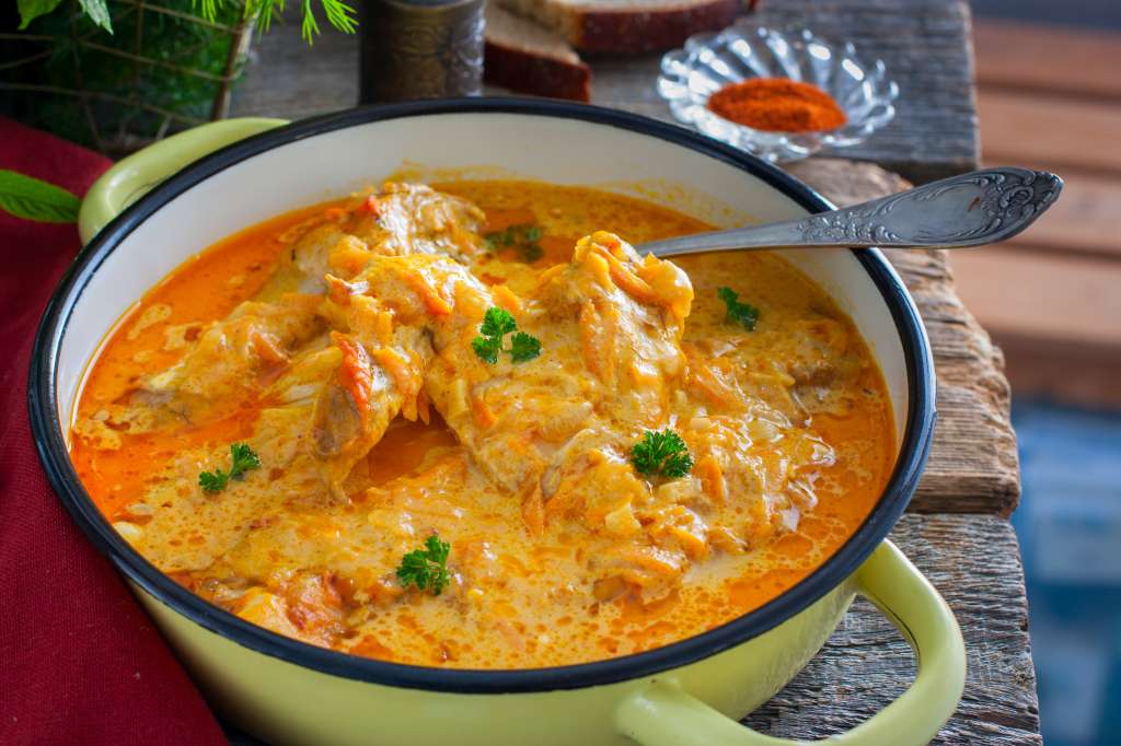 Cazuela de bagre con camarones