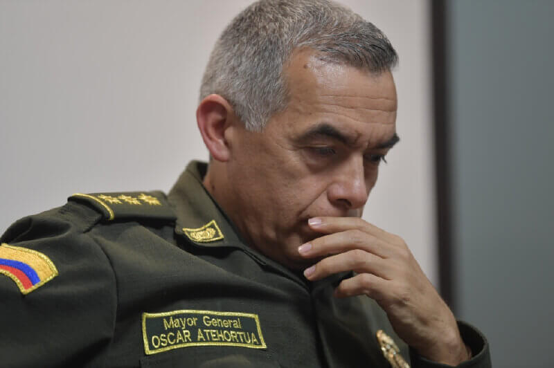 El general Óscar Atehortúa llegó a la dirección de la Policía el 10 de diciembre de 2018 / Óscar Pérez - El Espectador