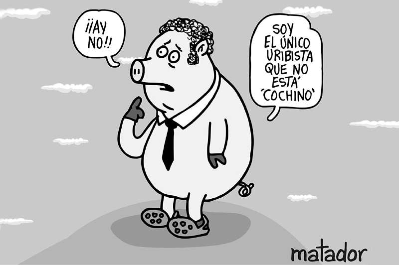 “Duque reflexiona”. Así se tituló la caricatura publicada en “El Tiempo” por Matador. / Matador